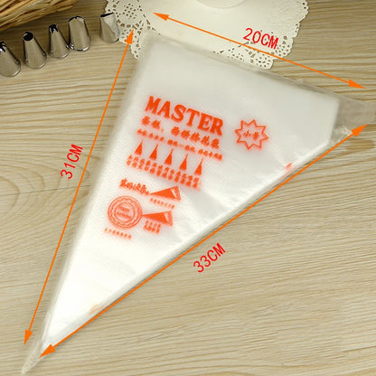 Pastry Piping Sleeves Leak Disposable Bag Confectionery Cake Accessories Baking Decorations Pocket Syringe Icing Cream Squeez