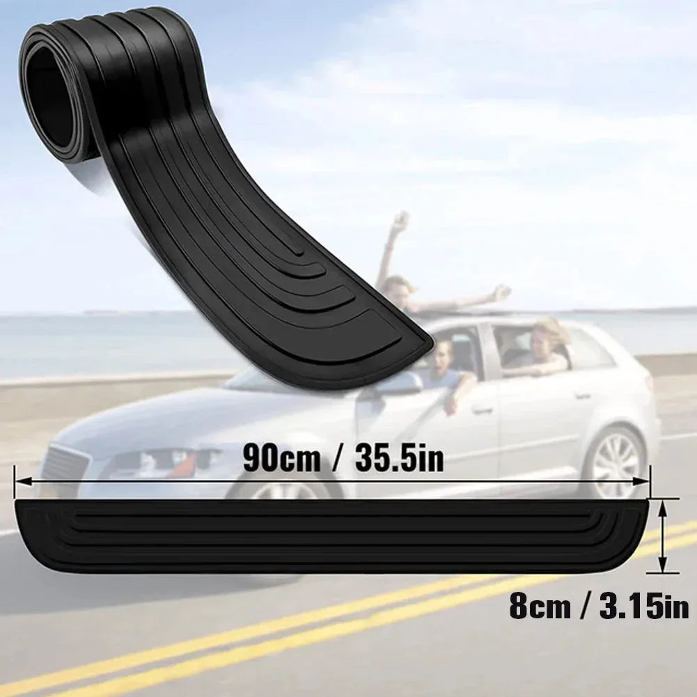 Universal ​Rear Bumper Guard PVC Rubber Protector Strip Car Trunk Door Sill Plate Protector For Bumper Reinforcement Decorati