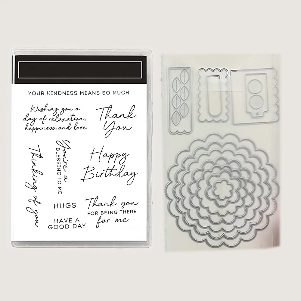 Spring 2026 April New Arrivals Stamp Dies Opulent Oasis Boutique Blossoms Thanks Man DIY Greeting Scrapbook Molds Mother's Da