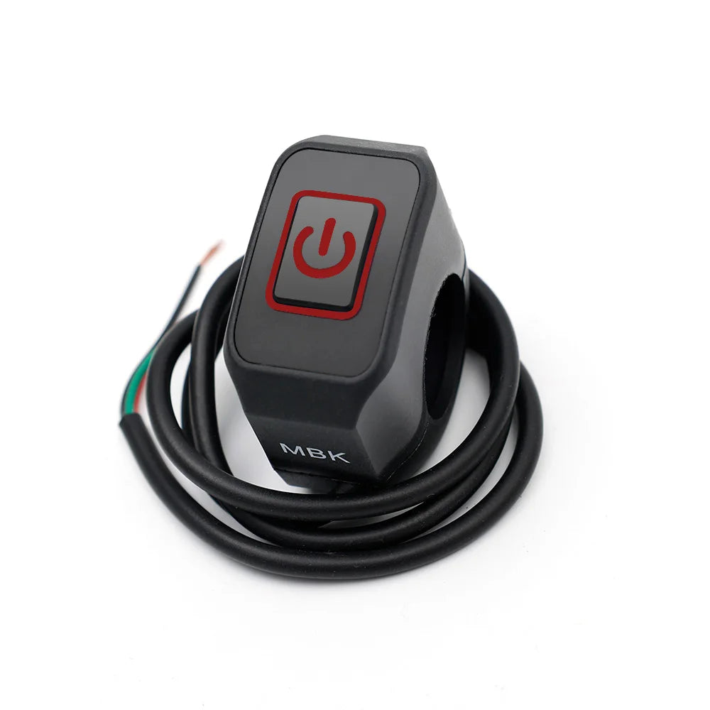 Universal Motorcycle Handlebar Switch Button 12V Button Connector Switch for Electric Star Pressure Waterproof Control Switch