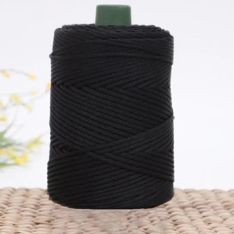 Summer Crochet Yarn Ice Rope 3mm Thread For Hand Knitting Bag Sun Hats Shoes Woven DIY Hook Cushion Silk Medium Thick About 2
