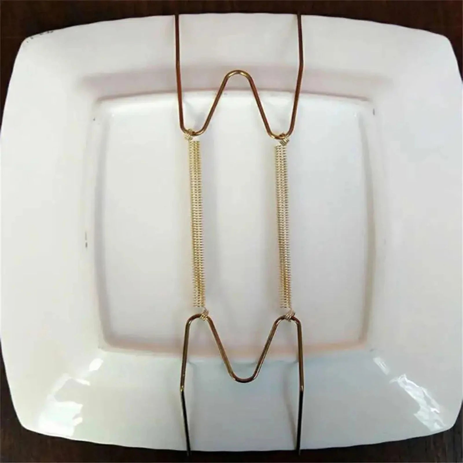 Plate Hanger for Wall Durable Dish Display Holders Plate Spring Hook Holder for Antique China Art Supplies Antique Plates