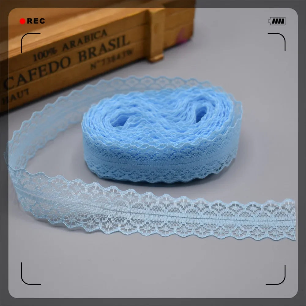 Lace Trim 10 Yards, 28mm Wide Lace Tape, Vintage Lace for Sewing, Scrapbooking, DIY Crafts, Floral Lace Ribbon Decoration - S