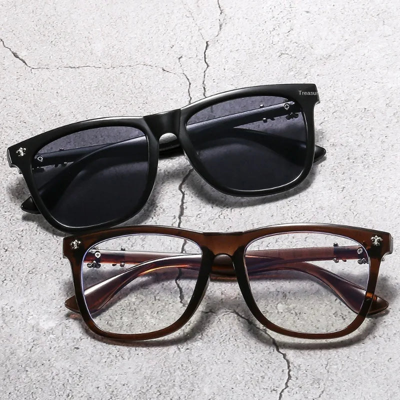Fashion Glasses Frame Women Anti Blue Light Men Square Eyeglasses Vintage Prescription Eyewear