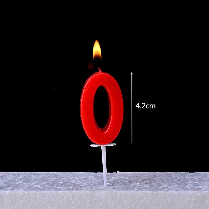 1Pcs Gold Happy Birthday Number Cake Candles 0 1 2 3 4 5 6 7 8 9 Cake Topper Kids Girls Boys Bar Baby Party Supplies Decorati