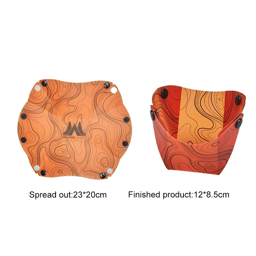 Outdoor Lightweight Folding Tableware Portable Bowl Plates Coffee Filter Funnel Cup Heatproof Food-Grade Tableware Easy to Cl