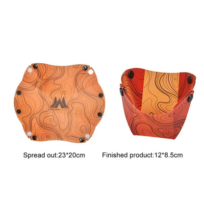 Outdoor Lightweight Folding Tableware Portable Bowl Plates Coffee Filter Funnel Cup Heatproof Food-Grade Tableware Easy to Cl