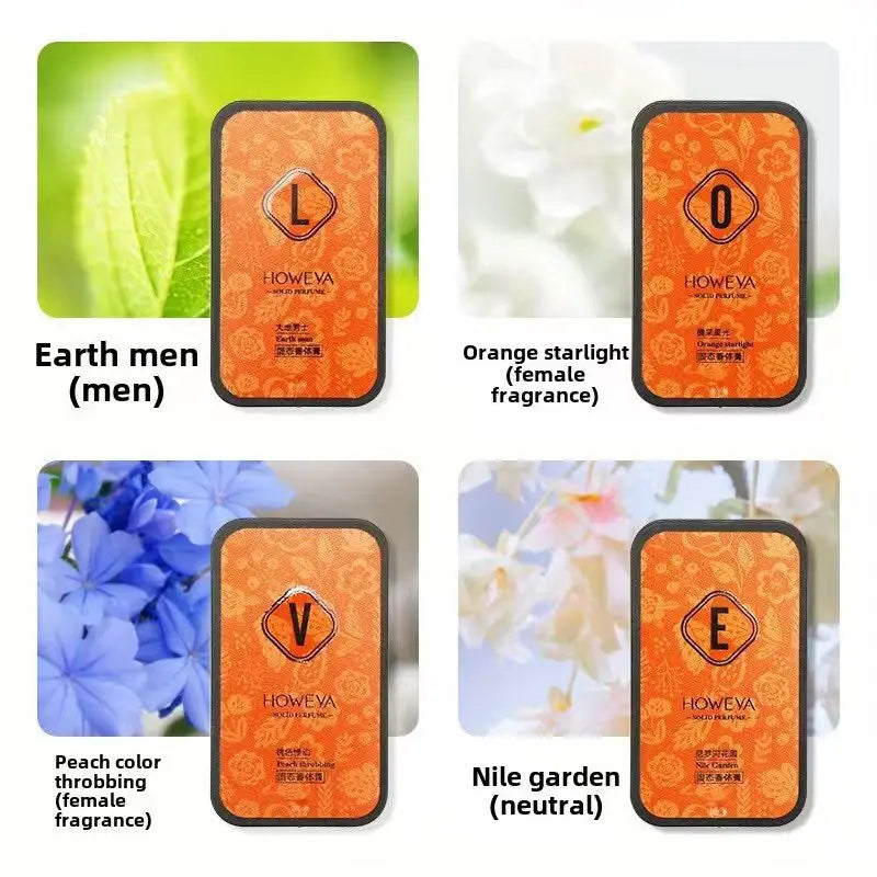 Solid Fragrance Gift Box, Romantic Lasting Solid Fragrance, Tempting Fragrance, Outdoor Portable, Dating Travel, Valentine's 