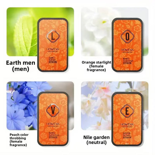 Solid Fragrance Gift Box, Romantic Lasting Solid Fragrance, Tempting Fragrance, Outdoor Portable, Dating Travel, Valentine's 