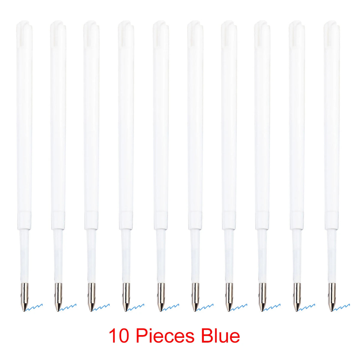 98mm1.0mm Ballpoint Pen Refills For Parker Pens Medium Point Blue Red Black Ink Rods For Writing Office Stationery - 10 Piece