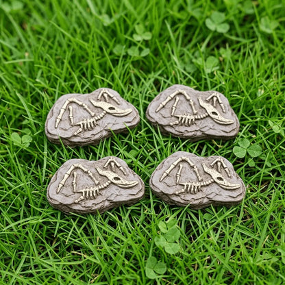 4pcs Micro Landscape Simulation Dinosaur Fossils, DIY Decorations, Desktop Accessories Small Ornaments