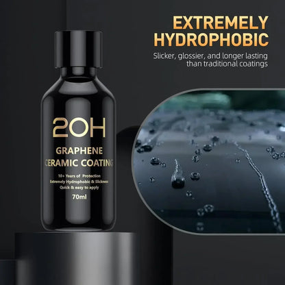 Graphene Ceramic Coating 20H/12H with Self Healing and UV Track Technology Car Detailing Professionals 10+ Years of Protectio