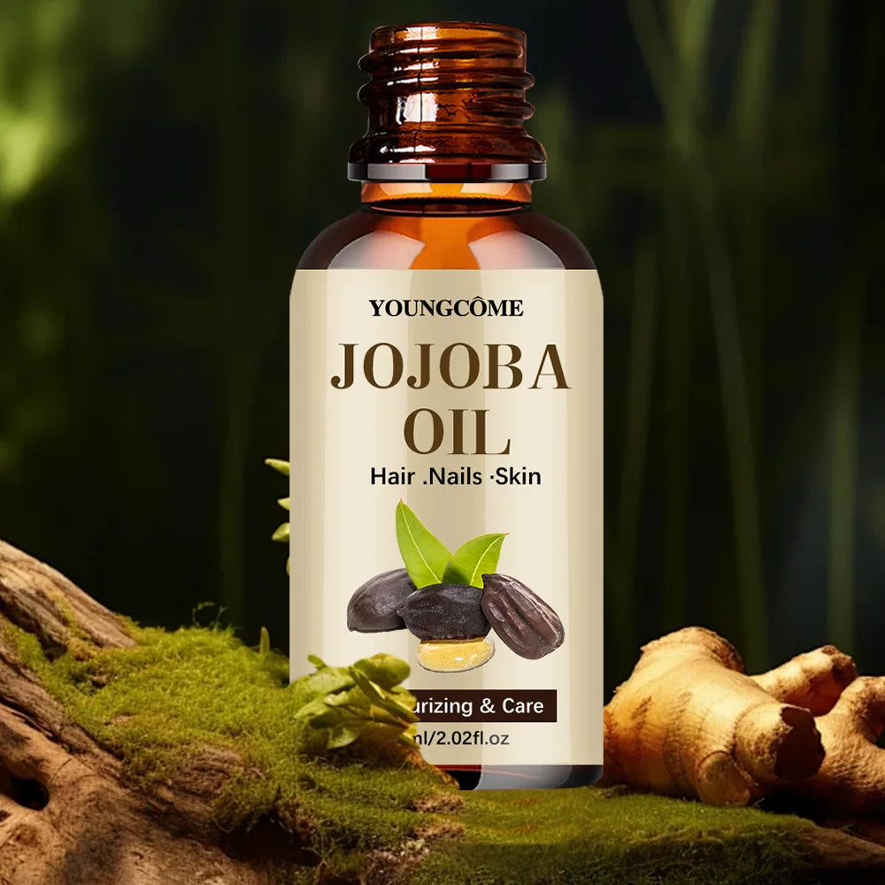 Organic Jojoba Oil, Pure Moisturizing Oil For Face, Hair, Skin Nails | Natural Cold Pressed Hexane Free Carrier Oil Hair Rela