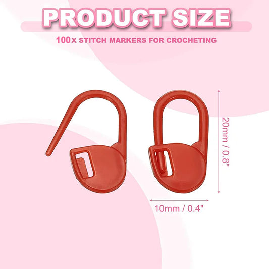 50-100Pcs/Bag Plastic Small Clip Locking Stitch Markers Crochet Latch Knitting Tools Needle Clip Hook Sewing Tool Mixed Color