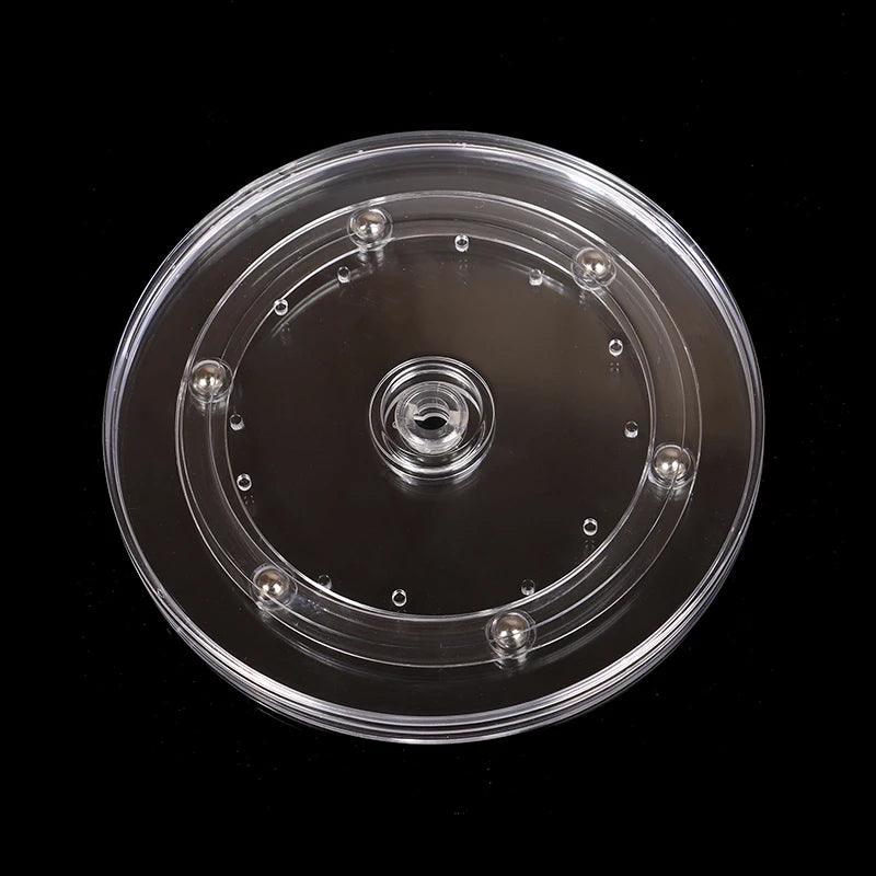 Turntable Acrylic 360 Rotating Display Stand Transparent Round Base Lazy Susan Jewelry Decor Swivel Plates Furniture Hardware