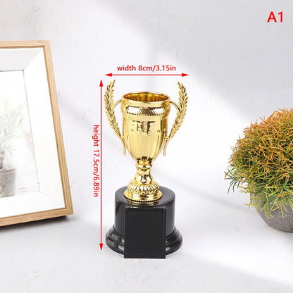1Pcs Reward Carnival Competition Party Prize Favors Mini Plastic Award Trophy Children Winner Gold Trophies Toys For Kids - G