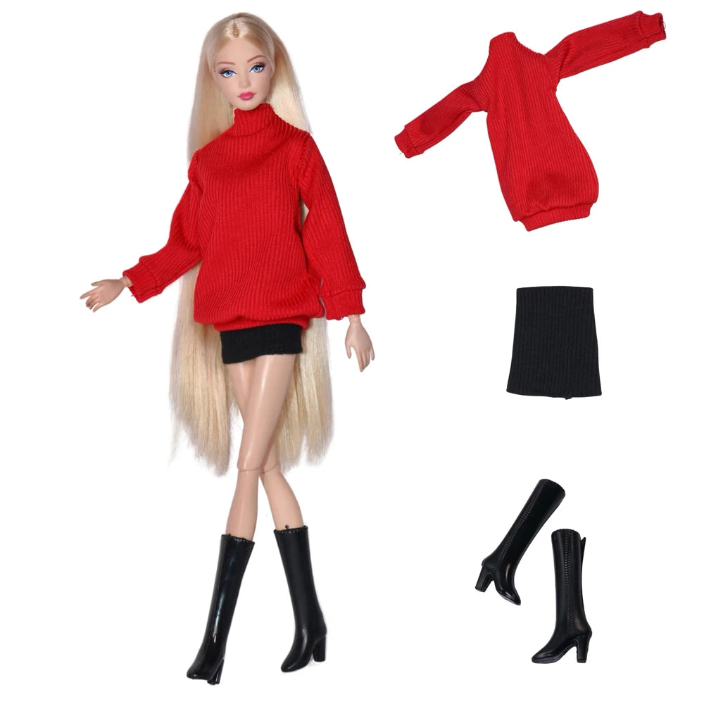 NK 29CM Doll Outfits For 11.5 Inch Doll Clothes Princess Doll Shoes For 1/6 Dolls Accessories Bar BI Doll Dress DIY Gift Toy 