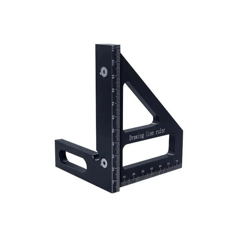 Carpenter Square -Woodworking Square Protractor Aluminum/Plastic Ruler 3D Multi Angle 45/90 Degree Layout Measuring Ruler