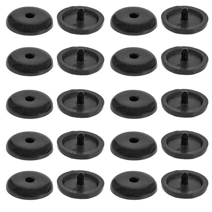 5/10pcs Car Safety Seat Belt Stopper Buckle Auto Seat Belt Spacing Limit Stop Plastic Anti-slip Seat Belt Stop Button - Black