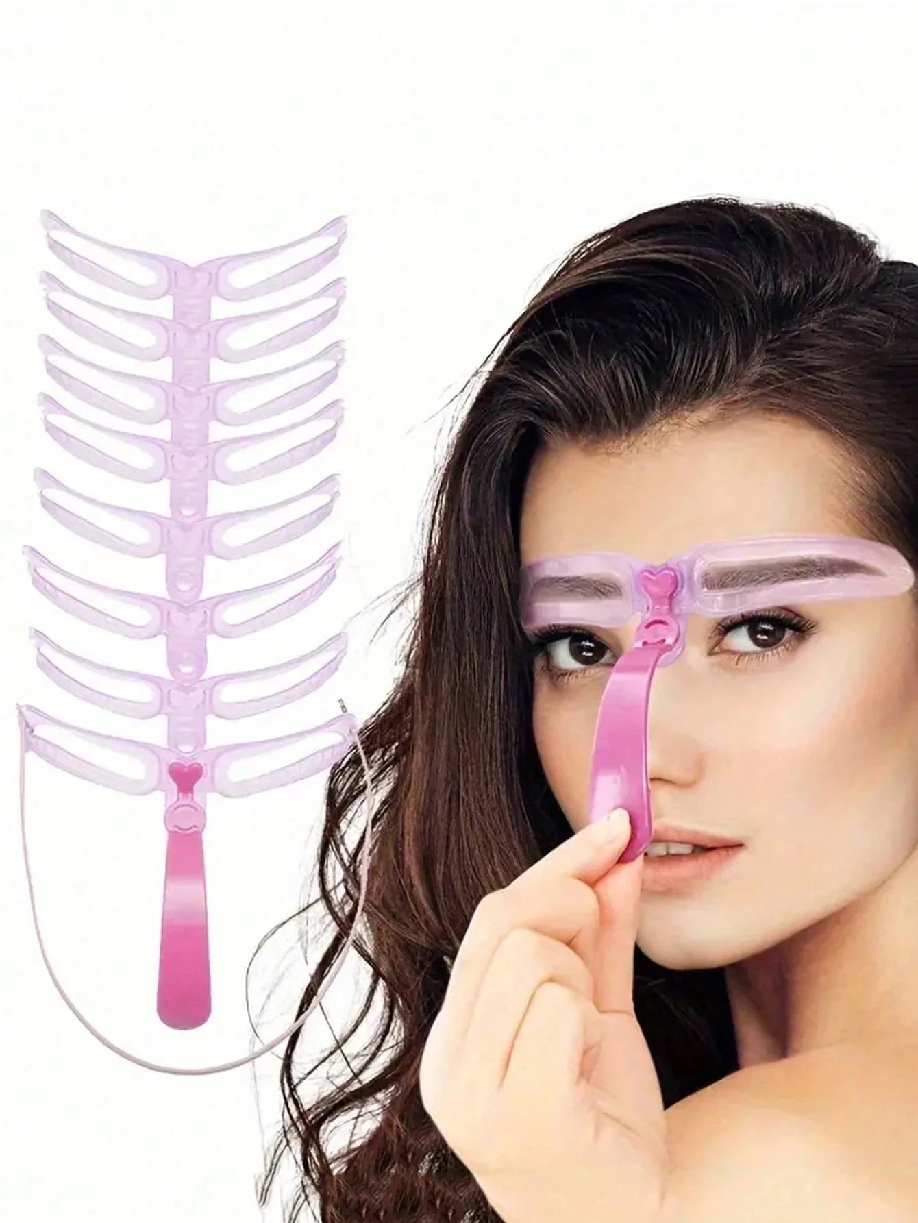 8Pcs Reusable Eyebrow Stencils,Eyebrow Shaping Kit,Eyebrow Makeup Template,Eyebrow Shaper-8 Styles For Different Eyebrow Shap