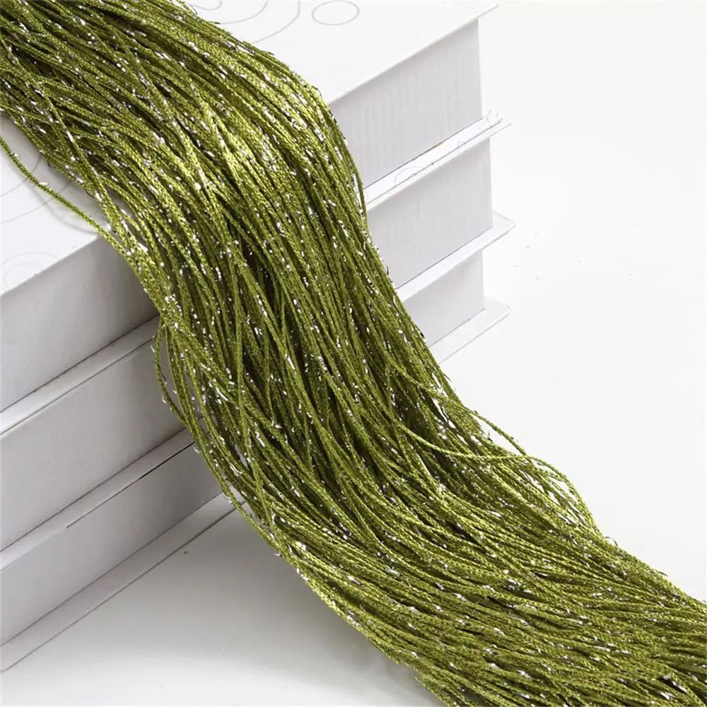 IPCS Tassel Window Curtains Shining Screen Panel Hanging Beaded Curtains Glitter String Curtain Door Fly Screen Party Decorat