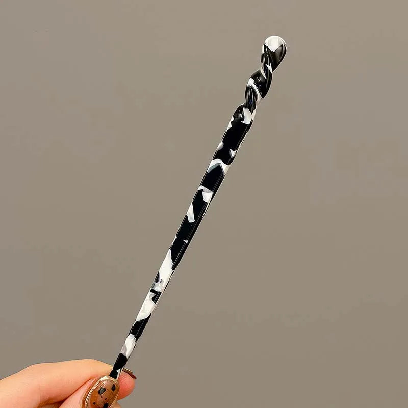 Vintage Chinese Style Hair Sticks for Women Girls Fashion Acetate Chopstick Shaped Hair Clips Pins Jewelry Hair Accessories -