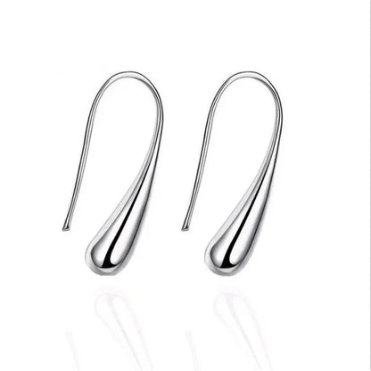 4PC Simple Ring Necklace Bracelet Earrings Four-piece Set Suitable for Engagement Jewelry Fashion Teardrop Jewelry Set for Wo