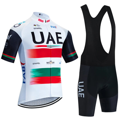 2026 New WHITE Cycling Jersey UAE Team Bike Jersey Shorts 10 Color Men Women Quick dry Ropa Ciclismo Pro Bicycle TShirt Cloth