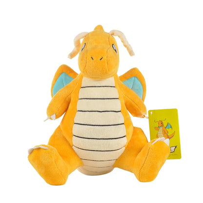 Anime Kawaii Dragonite Stuffed Toys Cartoon&Cute Plush Dolls Throw Pillow Birthday Gift for Kids Friends Boys Home Decoration