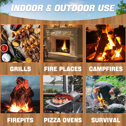 20/40/60pcs Natural Fire Starter,Wax Wood Stick,Suitable for Campfires,Fireplace,Barbecue Stove,Chimney Oven,Charcoal Ignitio