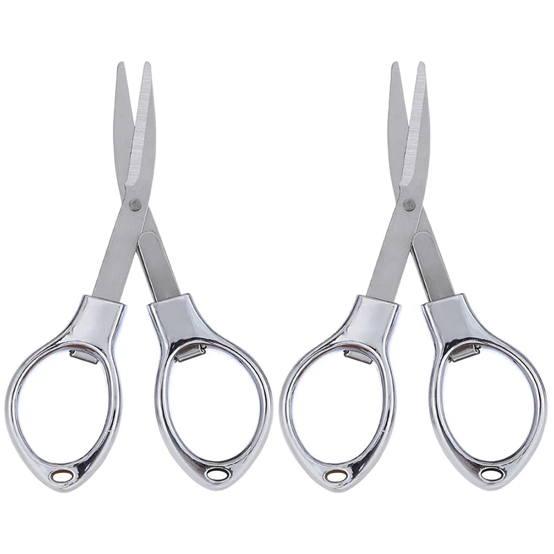 Foldable Stainless Steel Vintage Scissors Sewing Fabric Cutter Embroidery Cute Scissors Tailor Scissor Thread Sewing Tools NE