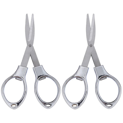 Foldable Stainless Steel Vintage Scissors Sewing Fabric Cutter Embroidery Cute Scissors Tailor Scissor Thread Sewing Tools NE