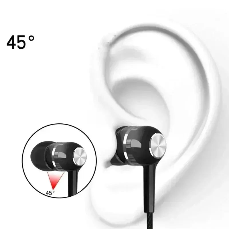 3.5mm Wired Earphone In Ear Headset HIFI Heavy Bass Earbuds Monitor Sports Headset Stereo Music Gaming Headphone with Microph