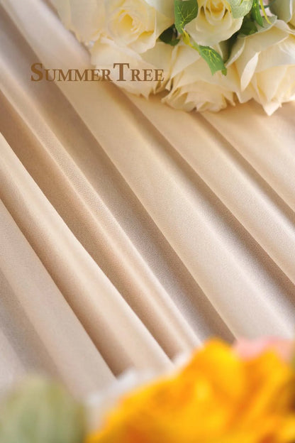 10 Meters Wedding Arch Drape Fabric Sheer Chiffon Tulle Curtain Draping Backdrop Party Supplies Home Drapery Ceremony Decorat