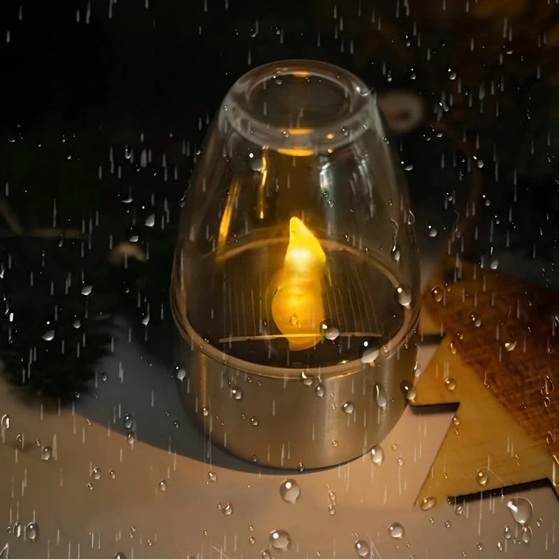LED Solar Candles Light Flameless Rechargeable Night Light For Wedding Party Garden Decor Outdoor Waterproof Solar Candles La
