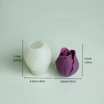 Lotus Flower Silicone Mold，For resin crafting - Suitable for candles、DIYCrafts、Valentine's Day、Mother's Day、Christmas Decorat