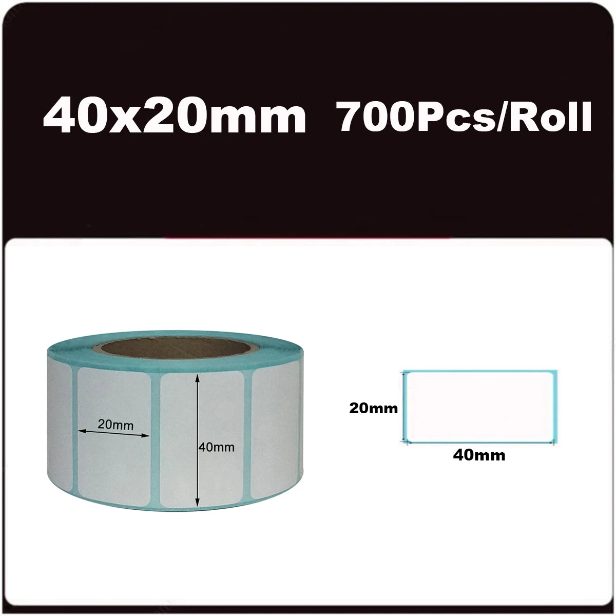 700pcs/Roll 40*20/40*30/50*30mm Print Supplies Thermal Label Sticker Paper Waterproof Supermarket Price Blank Label Direct Pr