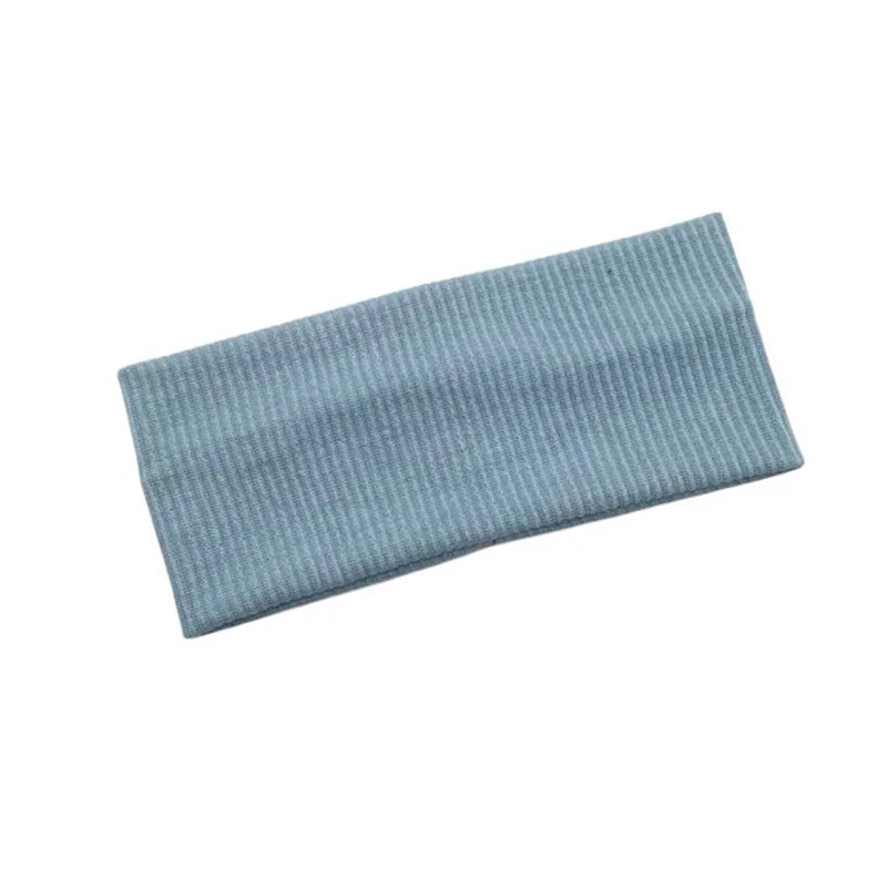 Women Solid Color Knitting Headband Elastic Vintage Yoga Sports Hairbands Gym Outdoor Sweat Absorbing Headwrap Hair Accessori
