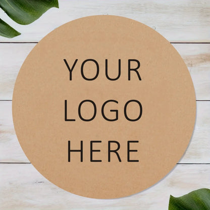 Custom Design Stickers for Any Occasion - Upload Logo/Photo to Create Personalized Decals, Event Decor & Gift Labels - kraft 