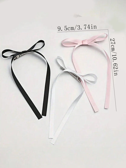 2/12/36 Pcs Fashion Simple Sweet Bow Ribbon Hair Clips For Women Girls Party Hair Accessories