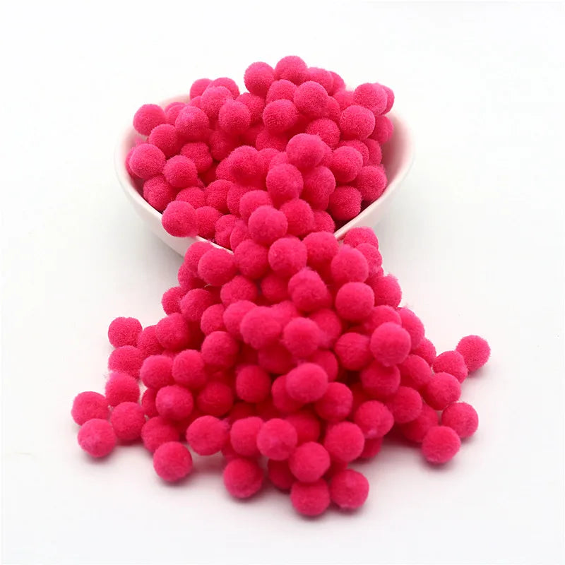 15g Fluffy Soft Pompom 8 Mm 10 Mm 15 Mm 20 Mm 25 Mm 30 Mm Plush Pompom DIY Home Decoration Crafts Toys - 14 / 8mm 15g