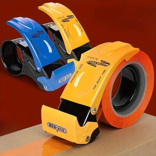 Heavy Duty Handheld Packaging Tape Dispenser, Automatic Cutting and Sealing, Metal Structure,used for Efficient Sealing of Bo