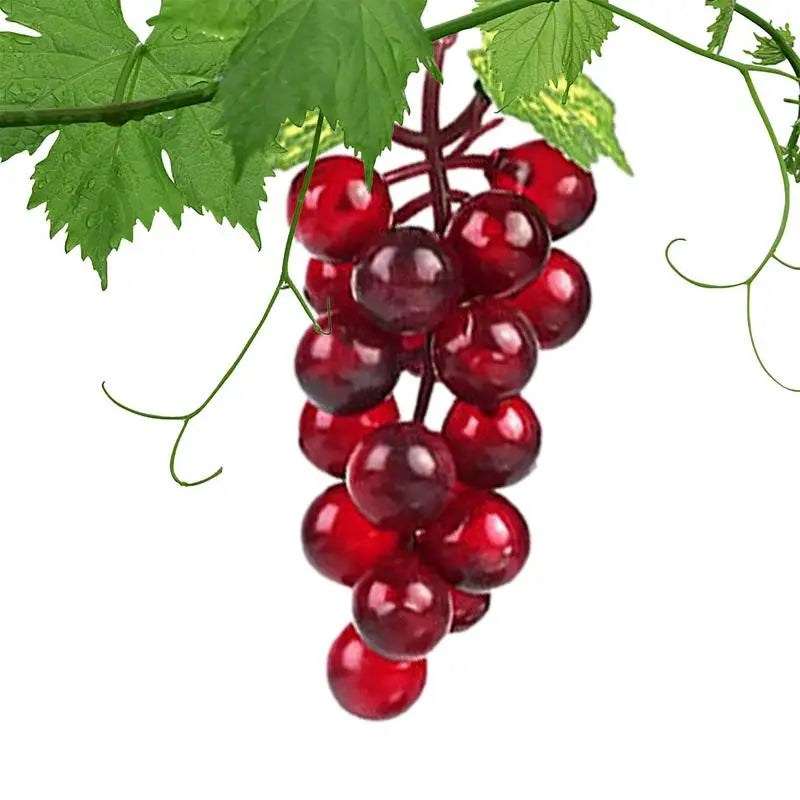 18pcs Realistic Artificial Grapes Table Decoration of Realistic Fake Grape Natural Fake Grape Bundles Party Home Wedding Deco