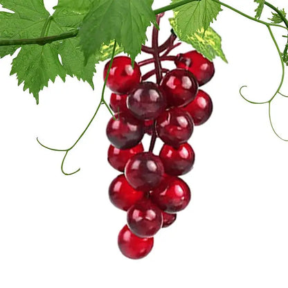 18pcs Realistic Artificial Grapes Table Decoration of Realistic Fake Grape Natural Fake Grape Bundles Party Home Wedding Deco