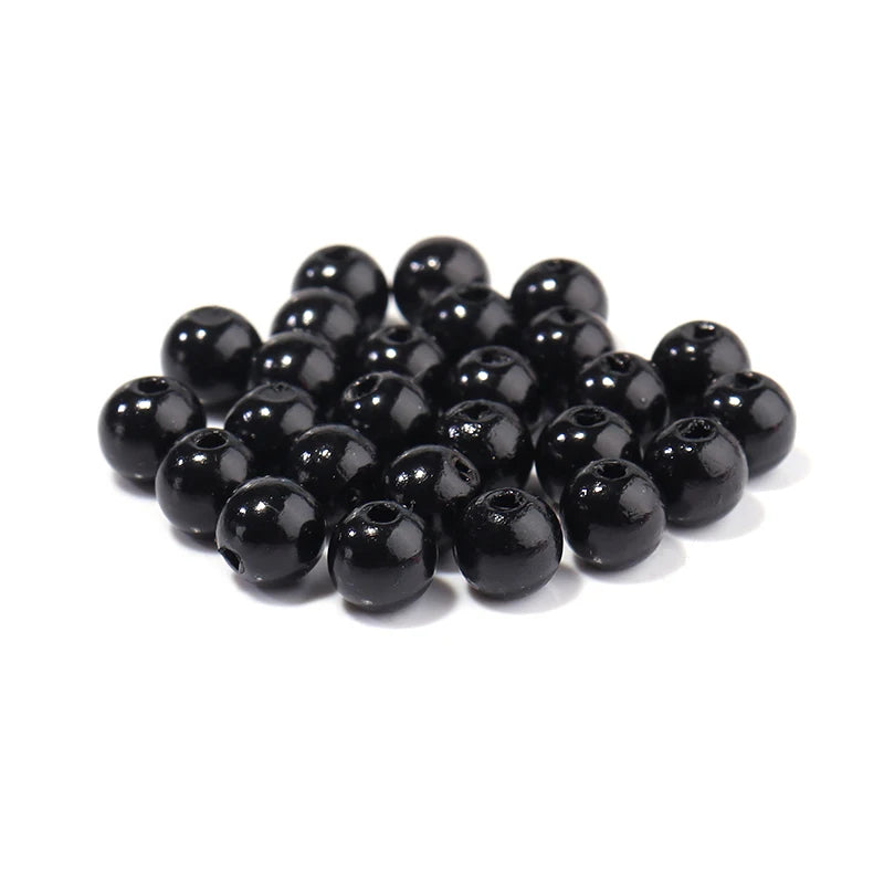 50-1000pcs/Lot Round ABS Imitation Pearl Beads Loose Beads Plastic Acrylic Spacer Bead For Jewelry Making Diy Bracelet Neckla
