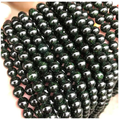A++ Natural Golden Sandstone & Blue Sandstone & Green Sandstone Loose Beads for Jewelry Making Bracelet DIY Accessori
