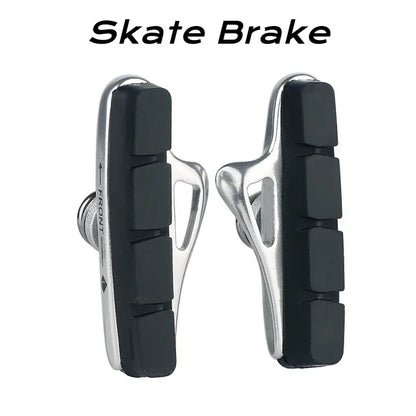 A Pair 55MM Brake Pads for Road Bikes with Metal Rings C-brake Pads Replaceable Brake Blocks Aluminium Alloy Block Bicycle Pa