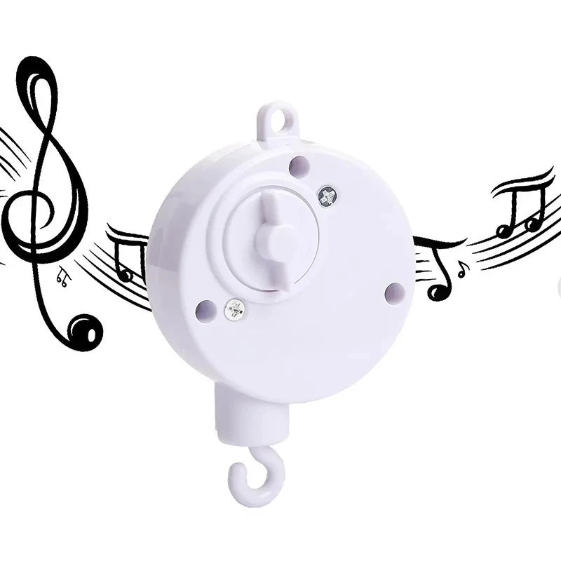 Revolving Music Box For Newborns Baby Crib Imitation Wood Color Hanging Rattle Baby Soothing Musical Toys 0-12 Months Baby Gi