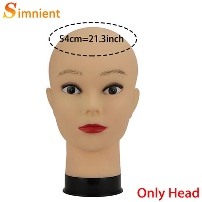 Mannequin Head With T-pin Wig Cap Tripod For Women Making Wig Hat Glasses Mask Display Cosmetology Manikin Head Makeup Practi