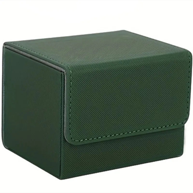 100+Trading Card Deck Box Storage Holder Organizer Cards Case for Card Collectible Game Card Cases Protectors Container - gre